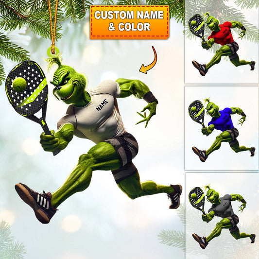 ELF Tennis Player Home Decor Christmas Ornament, Personalized Ornament