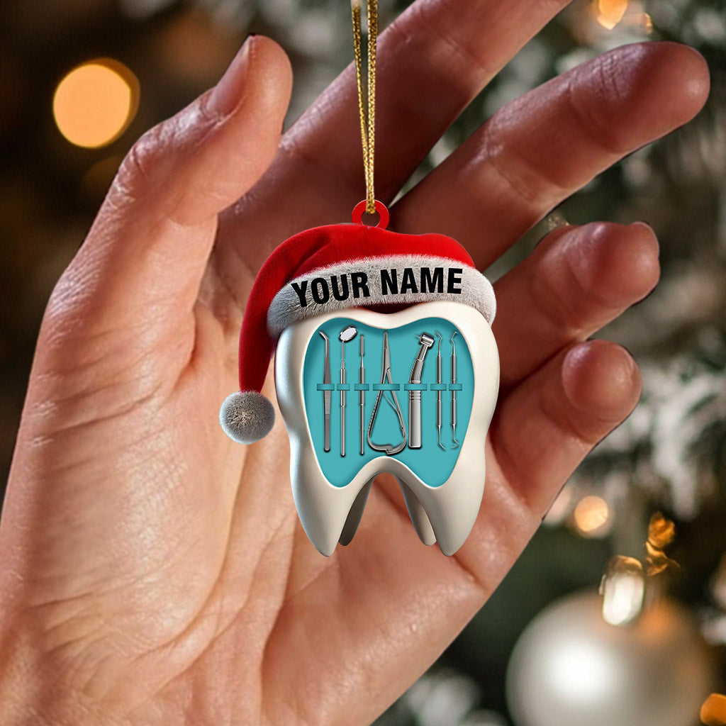 Dentist Christmas Home Decor Christmas Ornament, Personalized Ornament