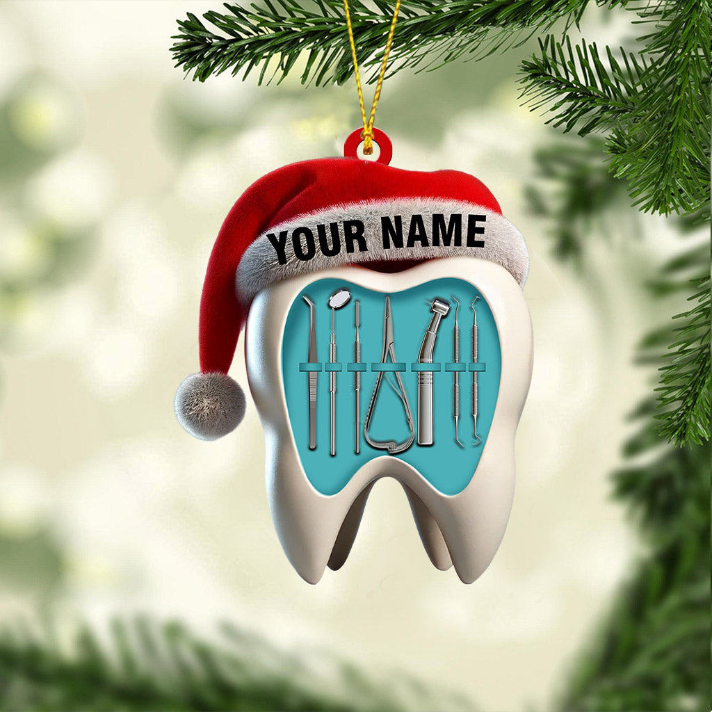 Dentist Christmas Home Decor Christmas Ornament, Personalized Ornament