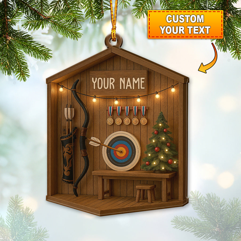 Archery, Home Decor, Christmas Ornament, Personalized Ornament