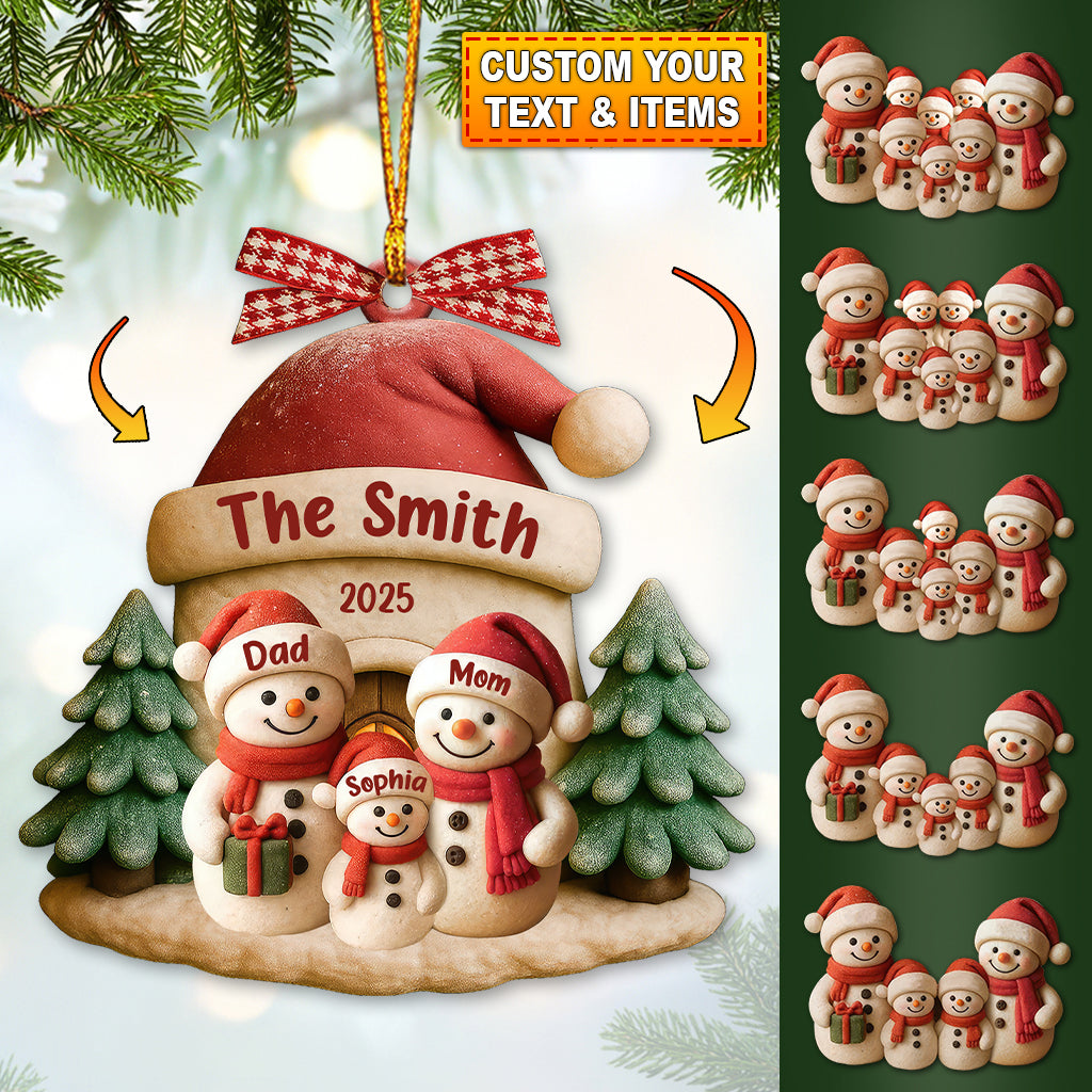 Family Christmas, Home Decor, Christmas Ornament, Personalized Ornament