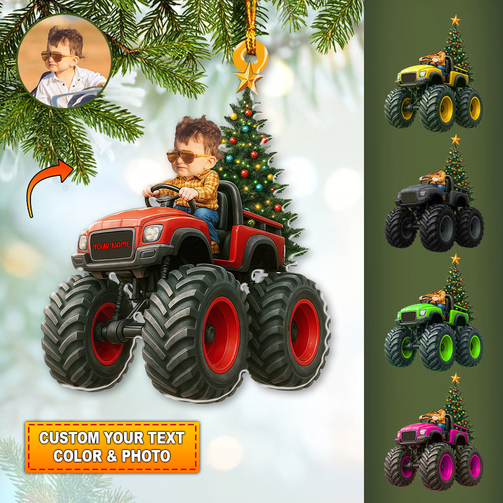 Kid On Car Home Decor, Christmas Ornament, Personalized Ornament