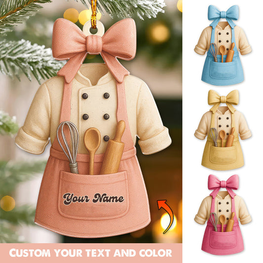 Christmas Baker, Home Decor, Christmas Ornament, Personalized Ornament