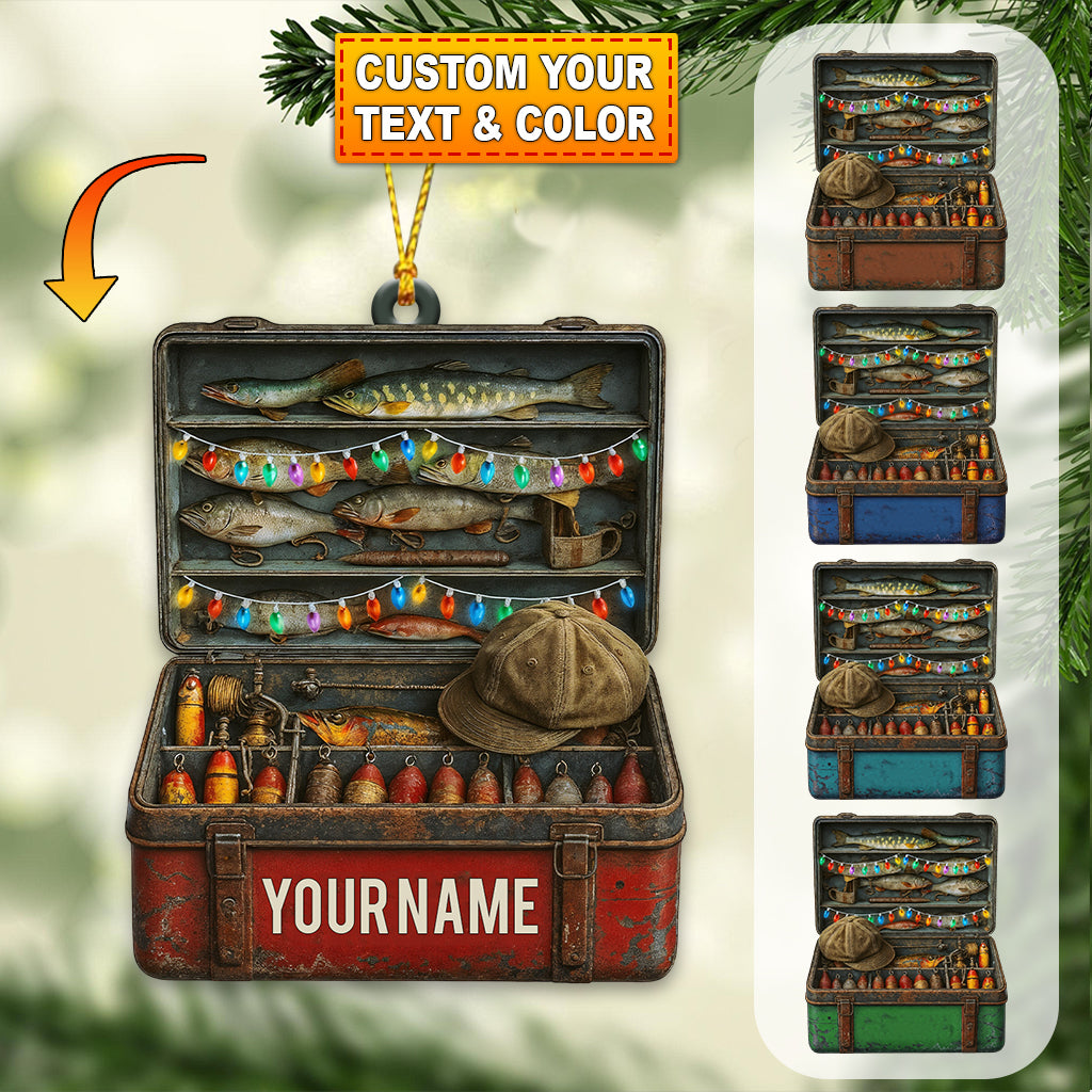 Fishing Lover, Home Decor, Christmas Ornament, Personalized Ornament