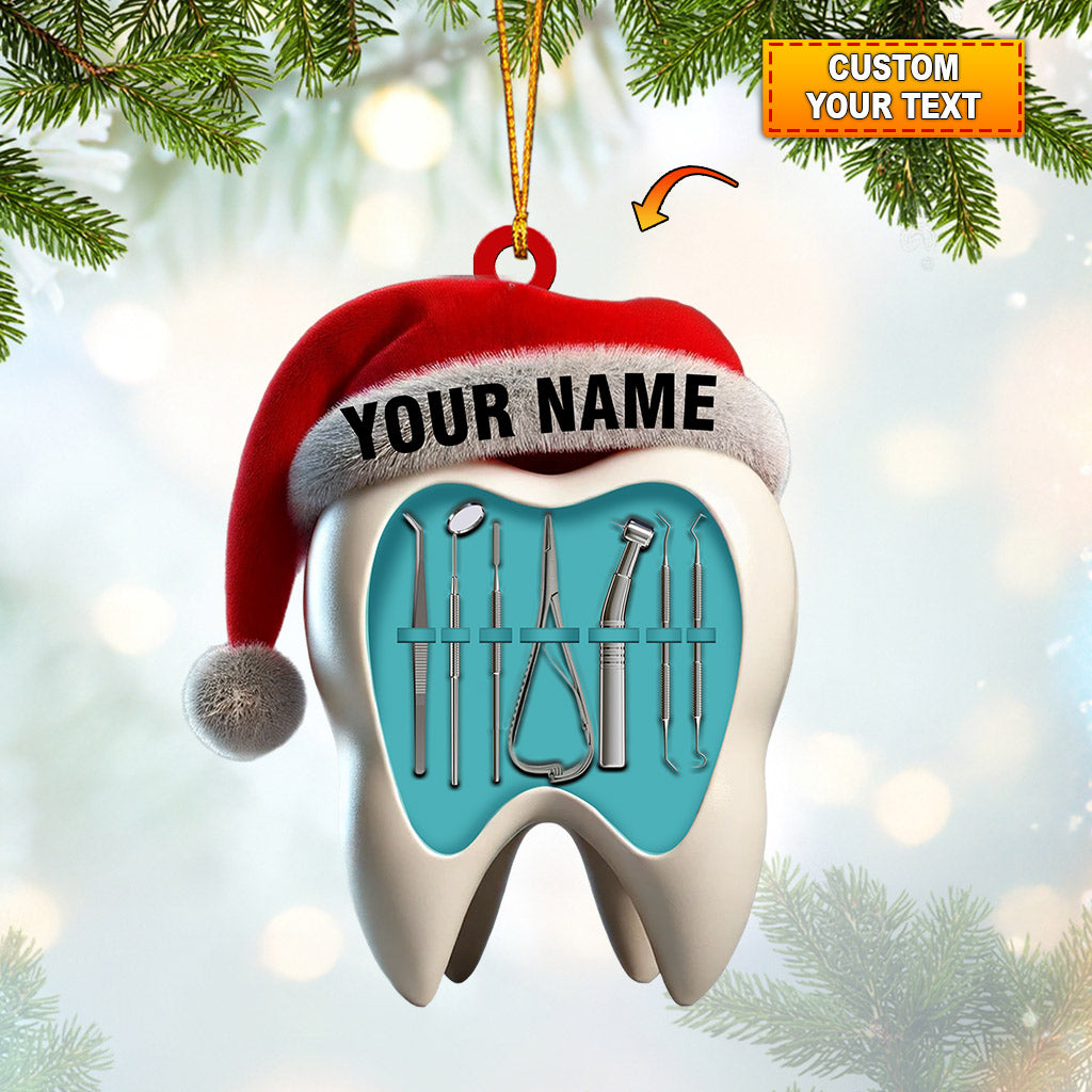 Dentist Christmas Home Decor Christmas Ornament, Personalized Ornament