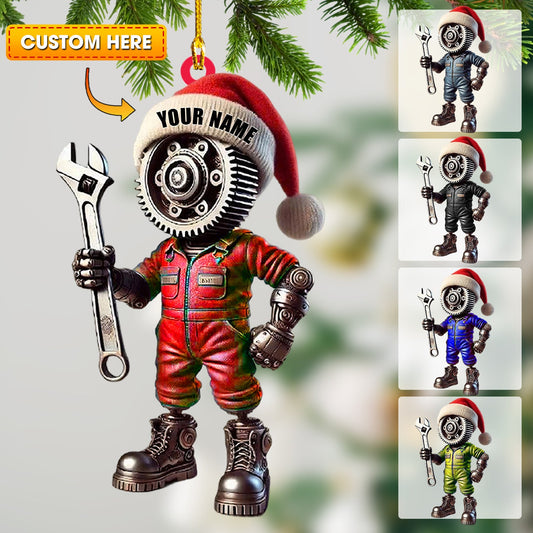 Mechanic, Home Decor, Christmas Ornament, Personalized Ornament