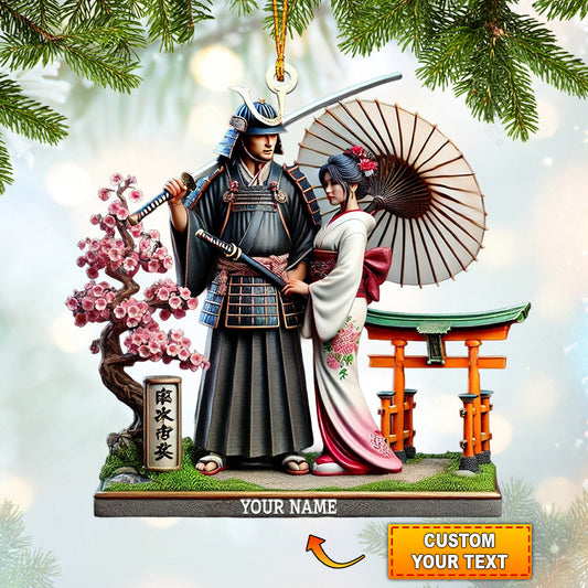 Japanese Home Decor Christmas Ornament, Personalized Ornament