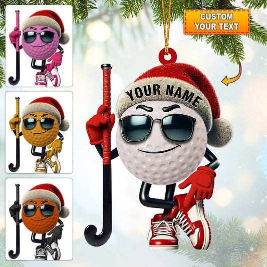 Gold Ball Home Decor Christmas Ornament, Personalized Ornament