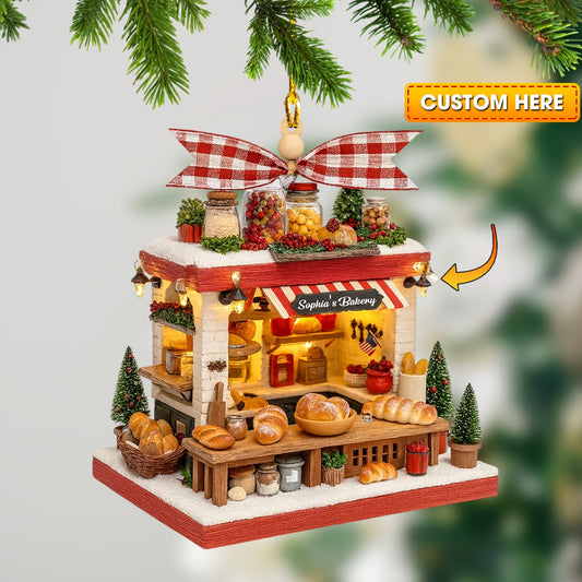 Bakery, Home Decor, Christmas Ornament, Personalized Ornament