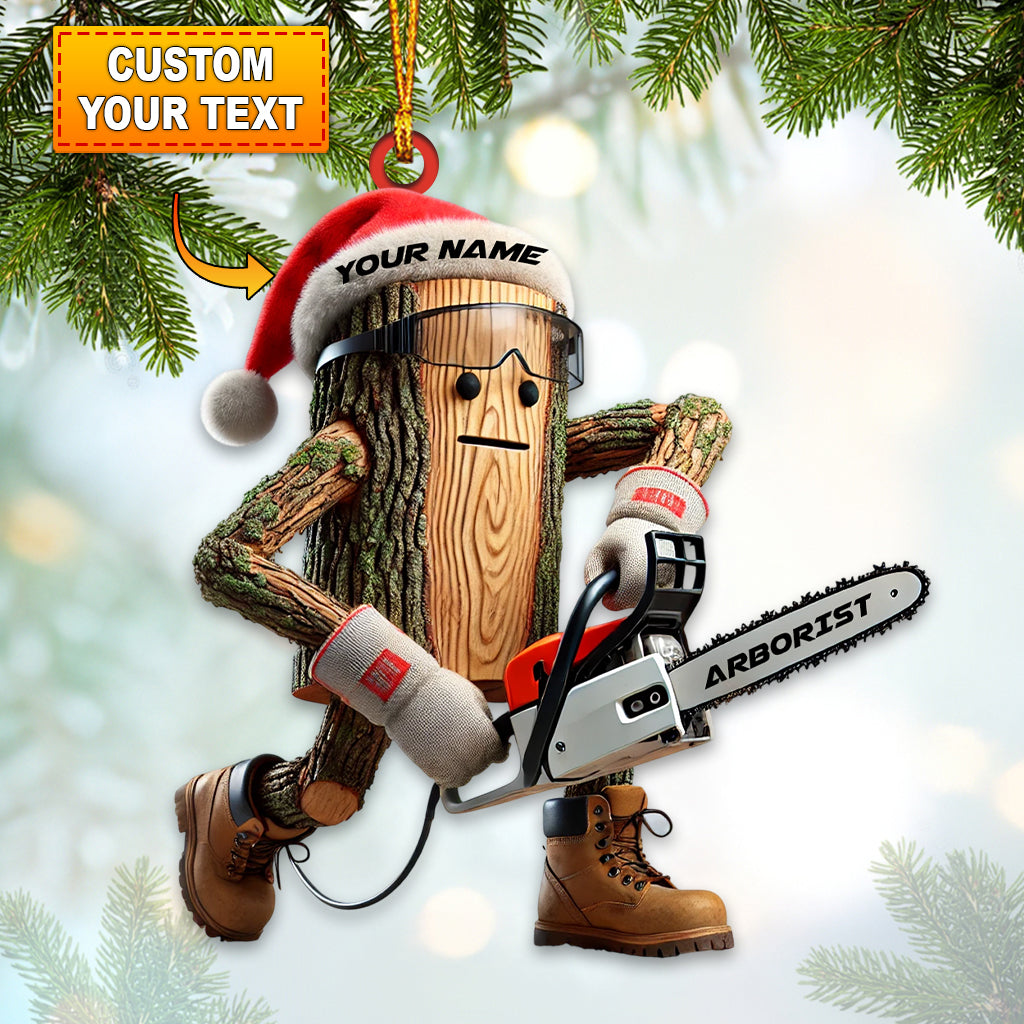 Santa Carpenter Home Decor Christmas Ornament, Personalized Ornament