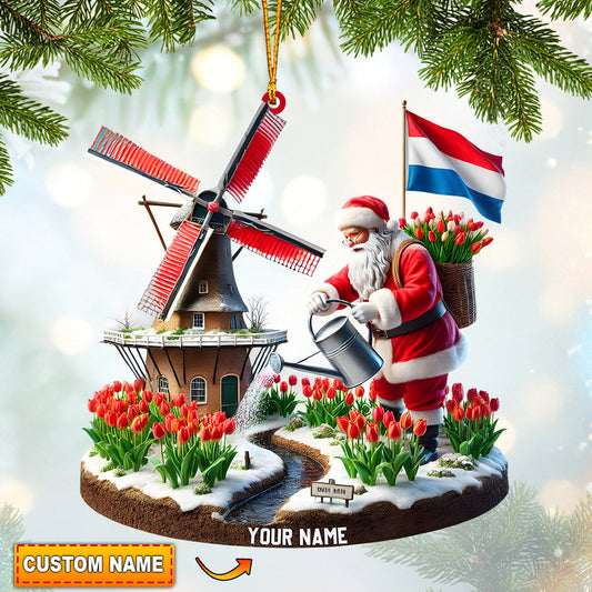Merry Christmas Netherlands Home Decor Christmas Ornament, Personalized Ornament