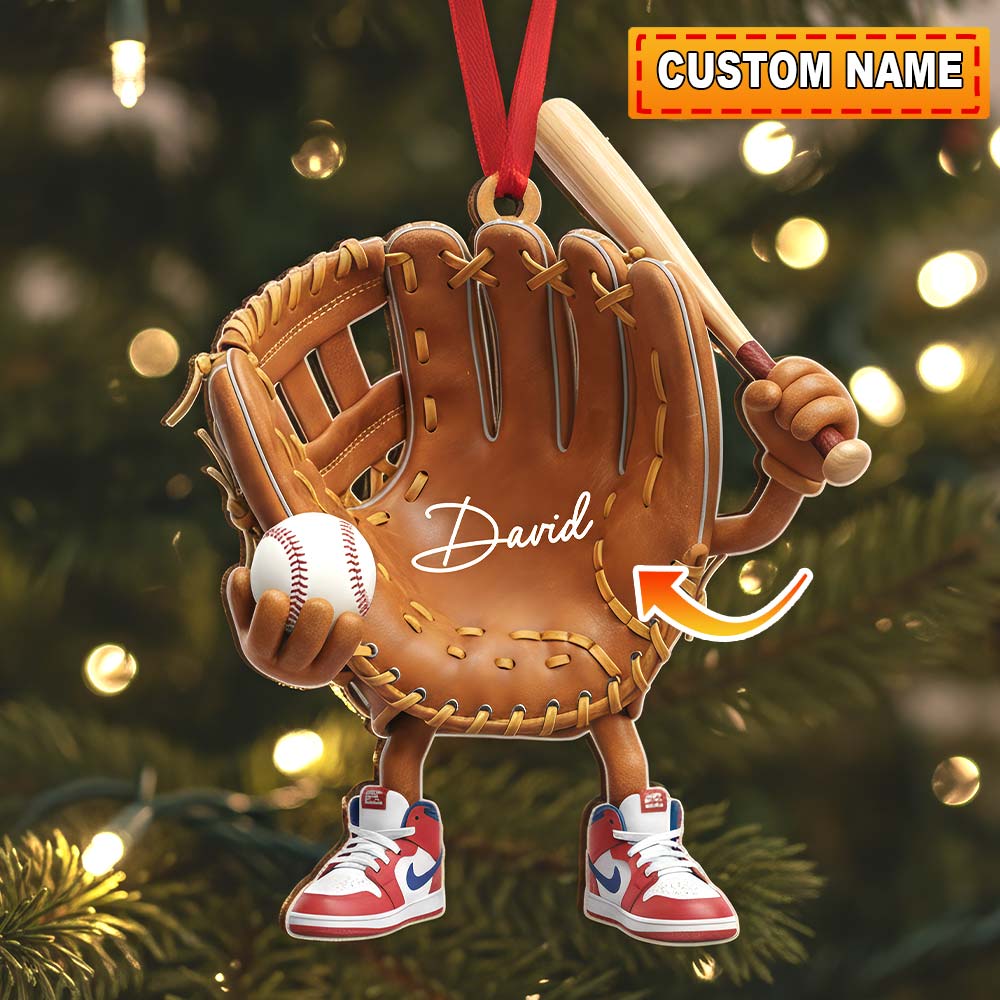 Baseball, Home Decor, Christmas Ornament, Personalized Ornament
