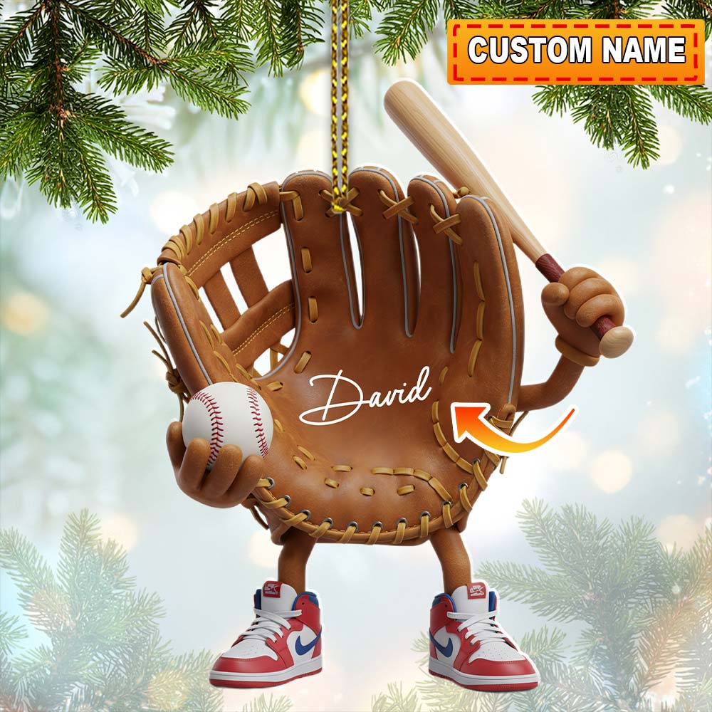 Baseball, Home Decor, Christmas Ornament, Personalized Ornament