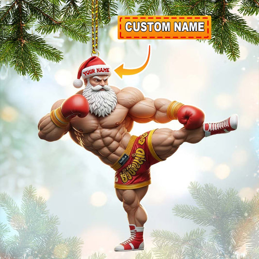 Muay Thai Home Decor, Christmas Ornament, Personalized Ornament