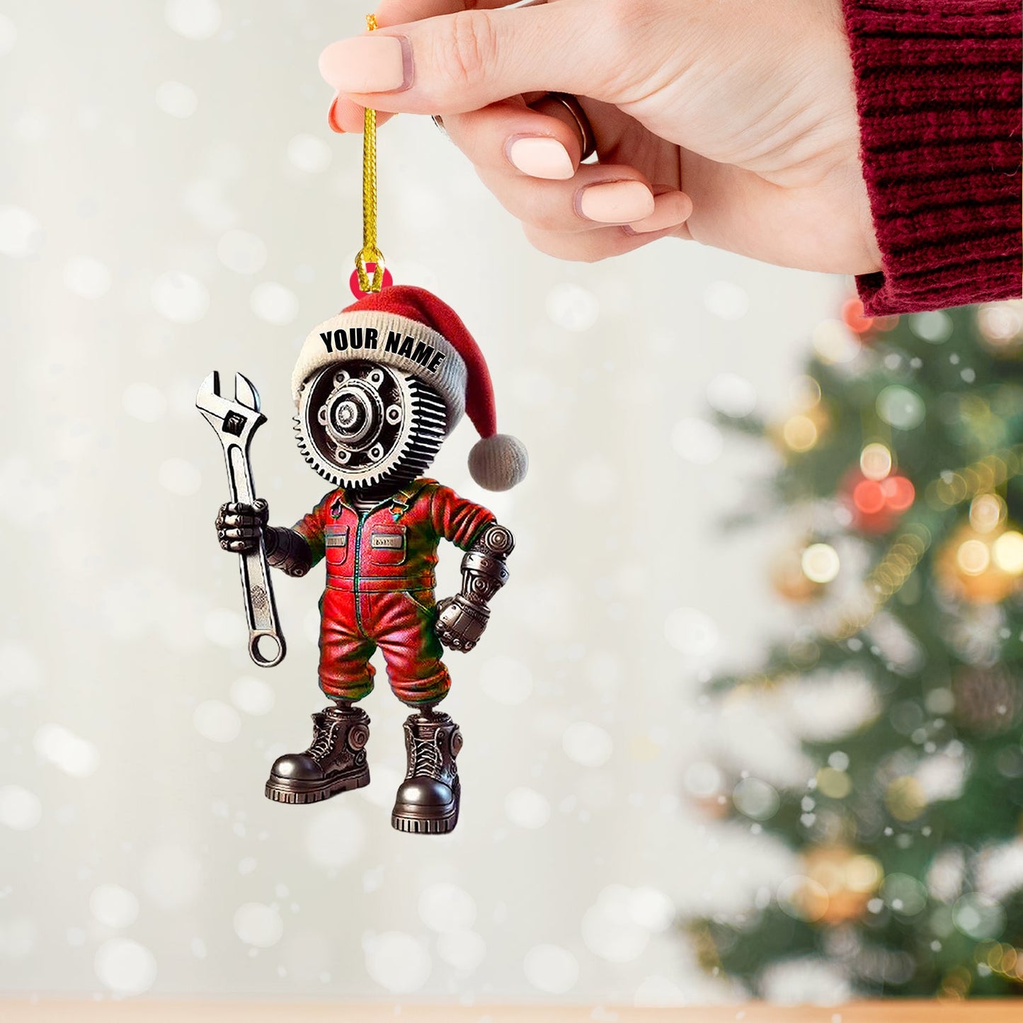 Mechanic, Home Decor, Christmas Ornament, Personalized Ornament