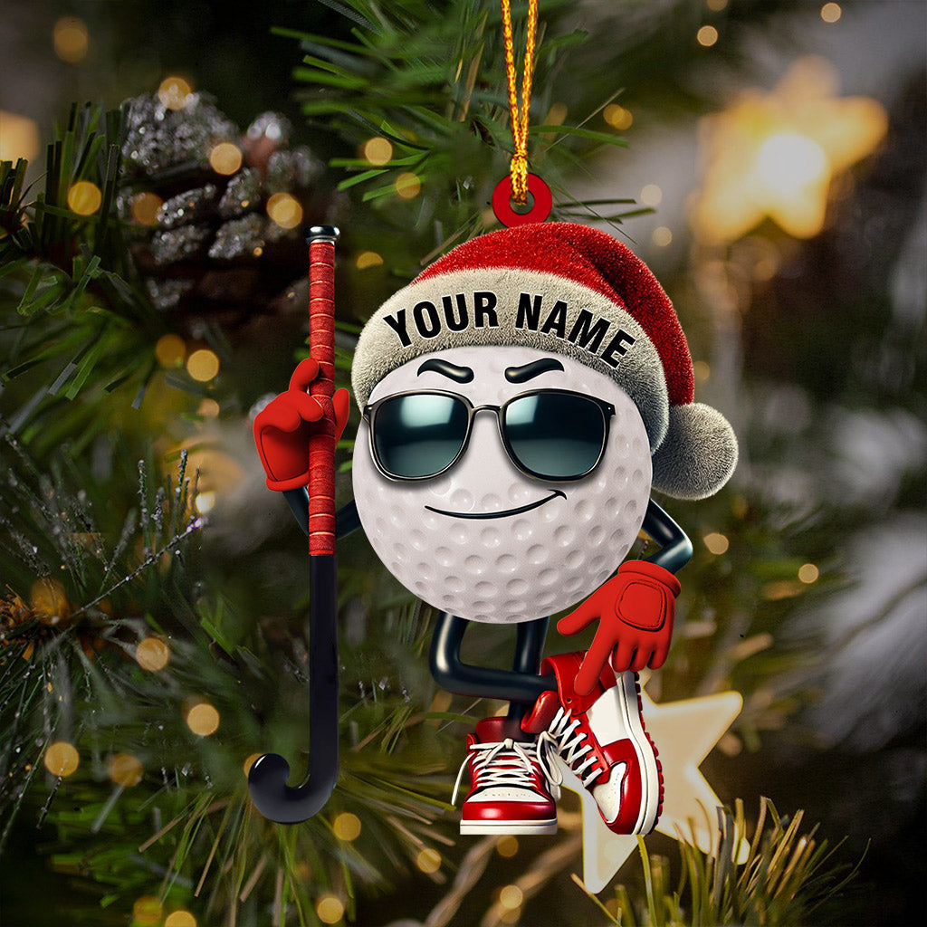 Gold Ball Home Decor Christmas Ornament, Personalized Ornament