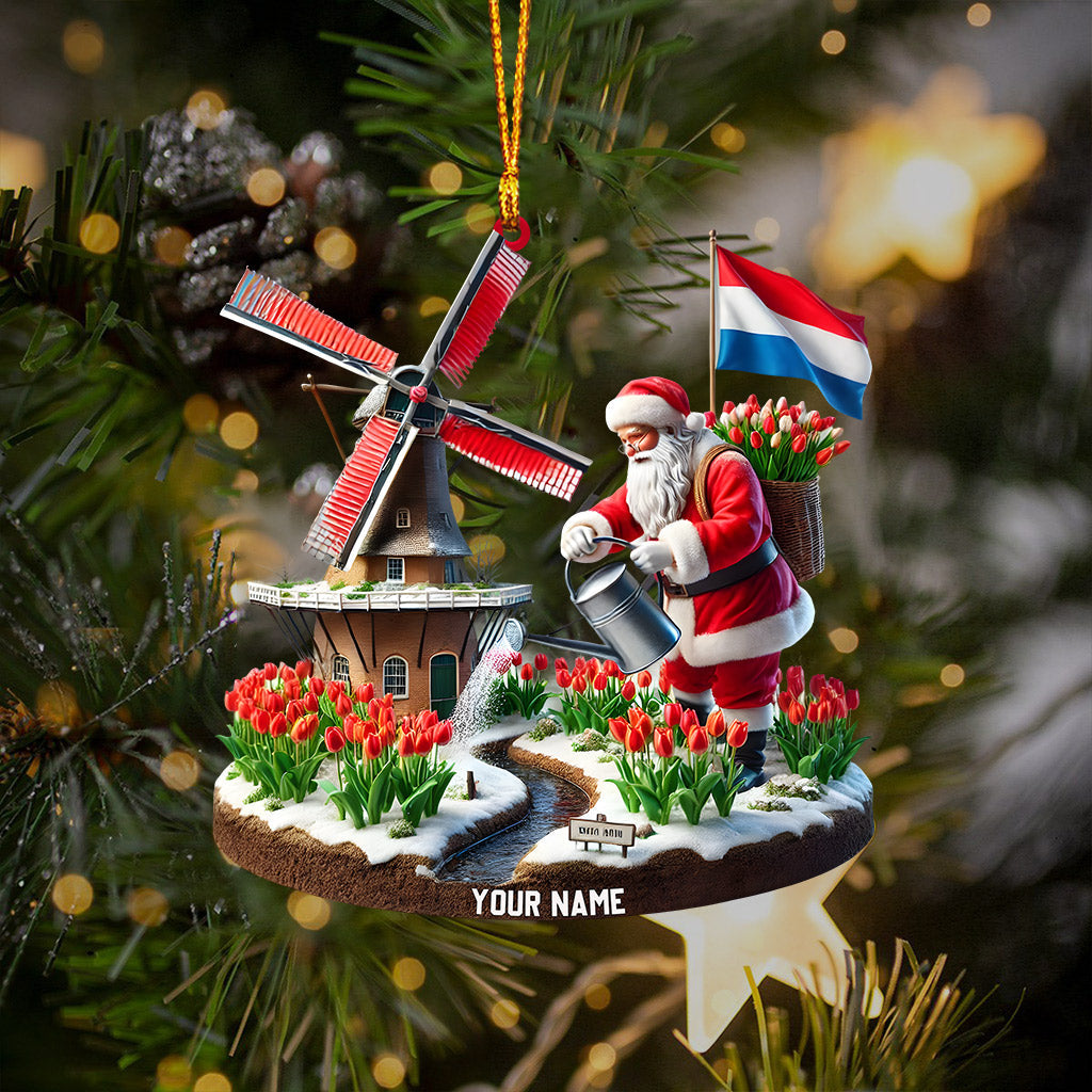 Merry Christmas Netherlands Home Decor Christmas Ornament, Personalized Ornament
