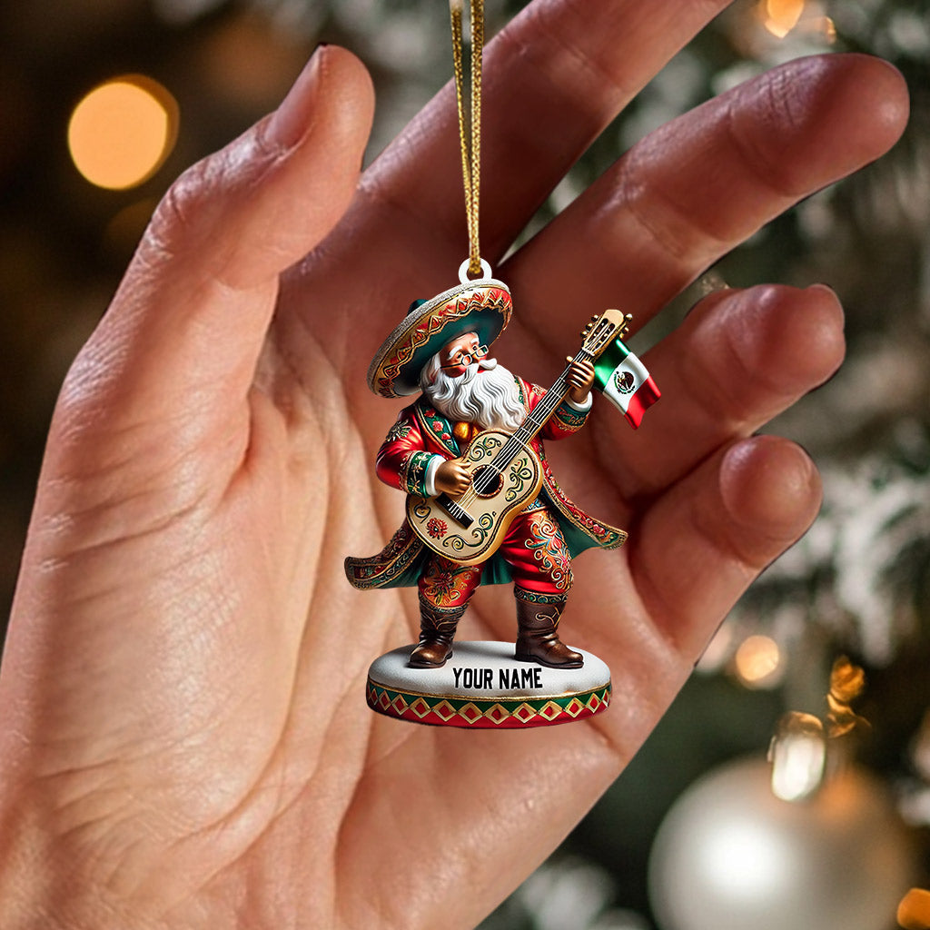 Merry Christmas Santa Mexican Home Decor Christmas Ornament, Personalized Ornament