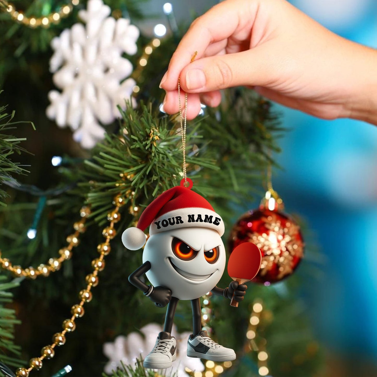 Ping Pong, Home Decor, Christmas Ornament, Personalized Ornament