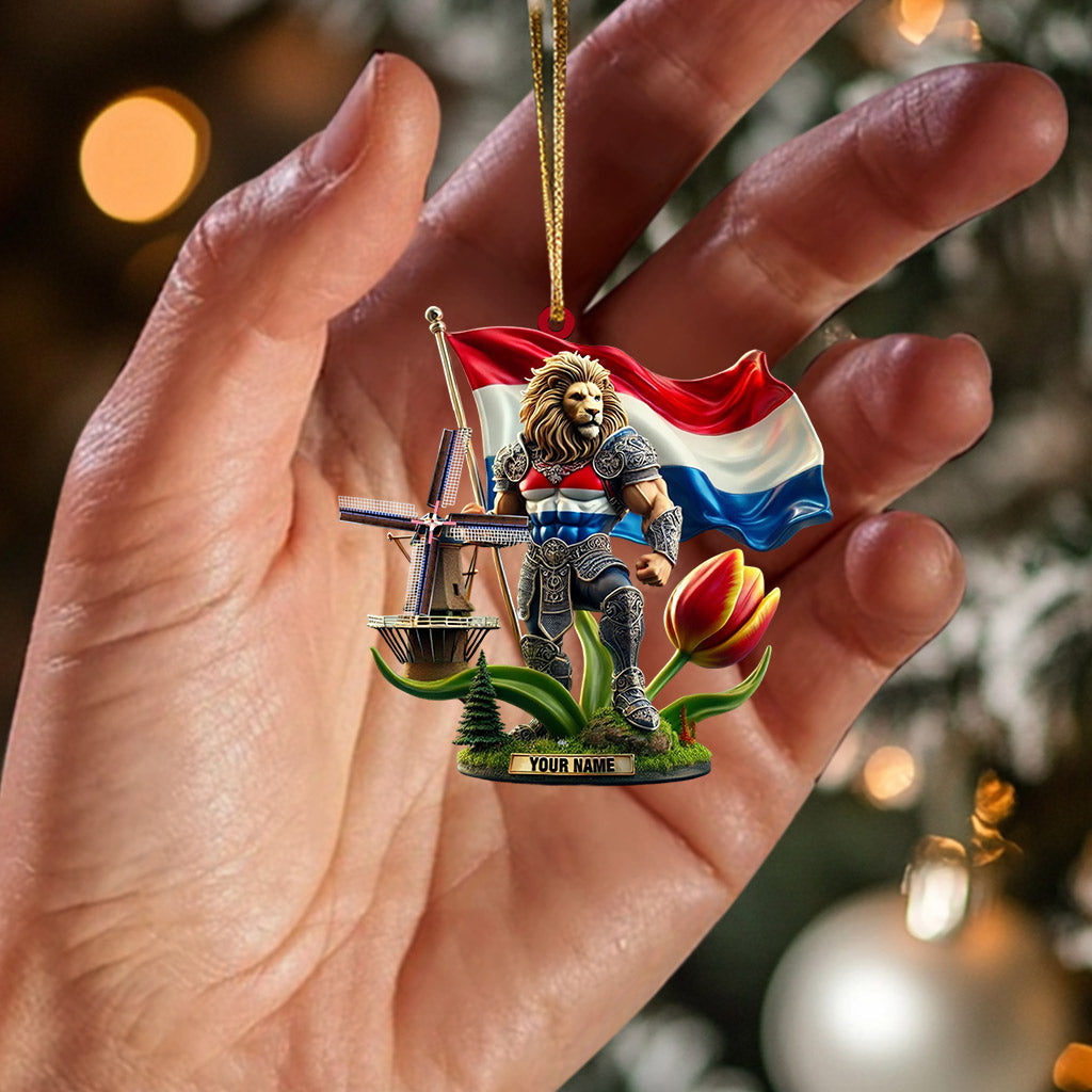 Merry Christmas Santa Netherlands Home Decor Christmas Ornament, Personalized Ornament