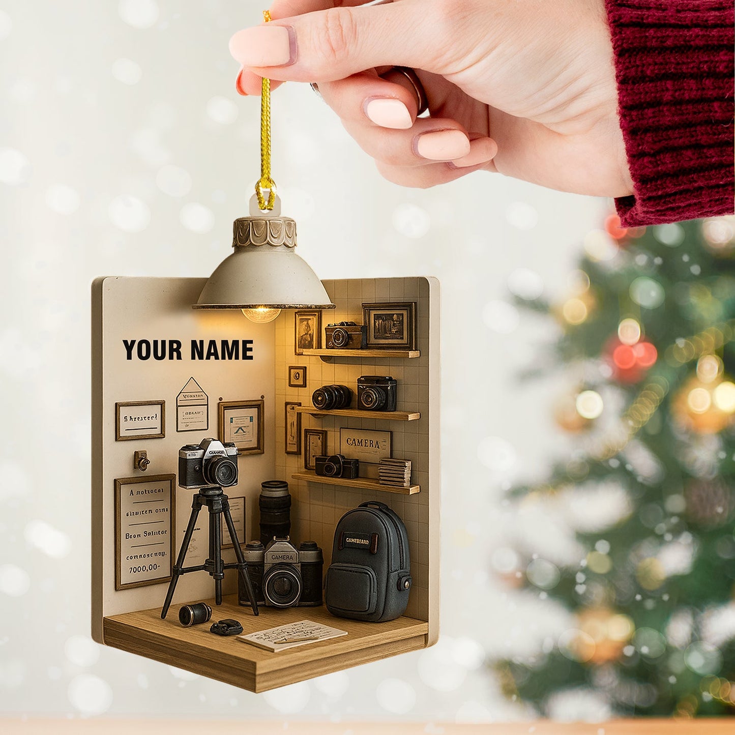 Photographer Corner, Home Decor, Christmas Ornament, Personalized Ornament