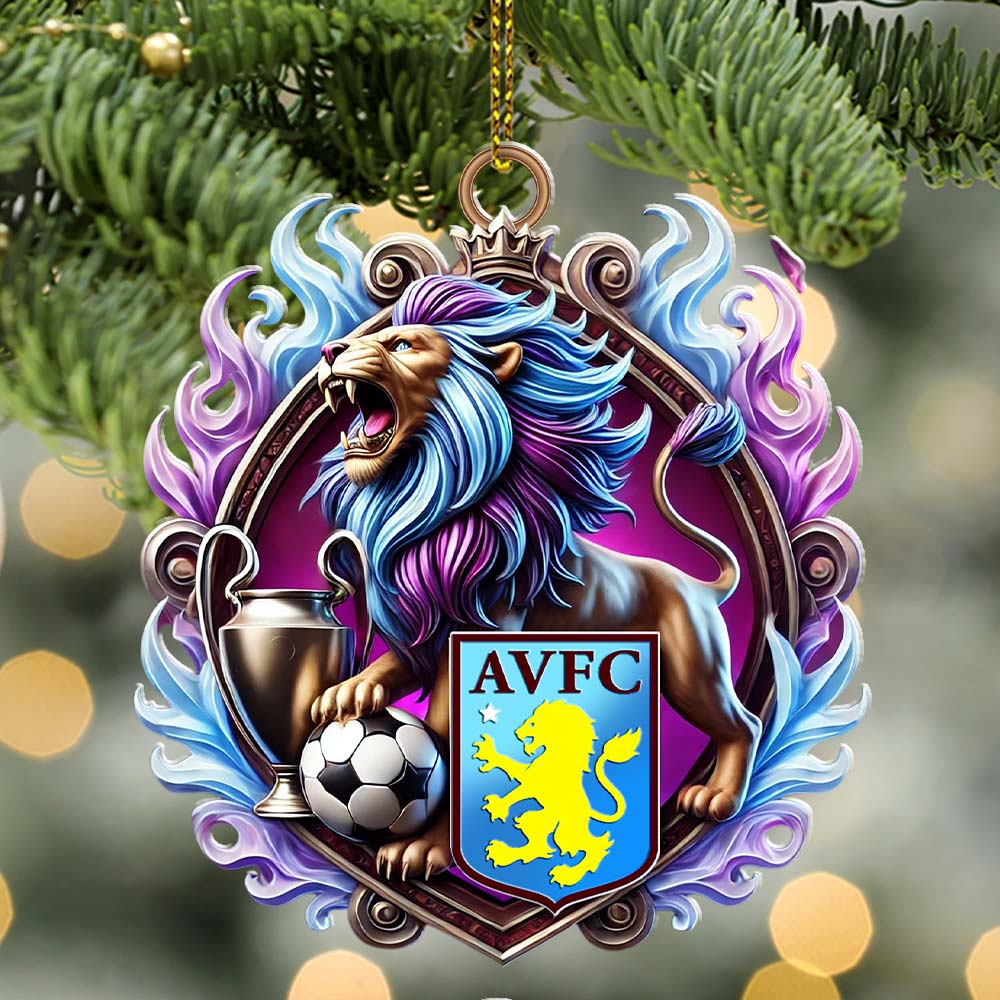 AVFC Ornament, Christmas Gift for Football Lover