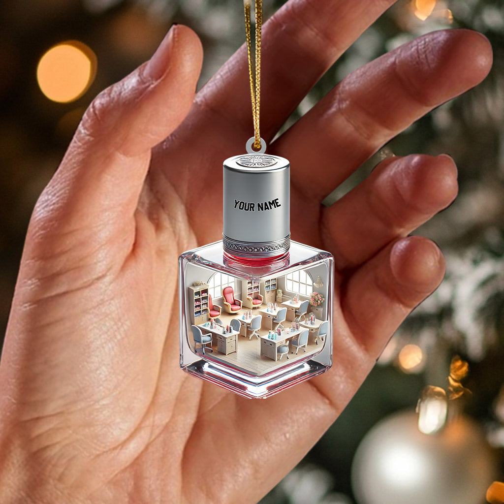 Merry Christmas Nails Home Decor Christmas Ornament, Personalized Ornament