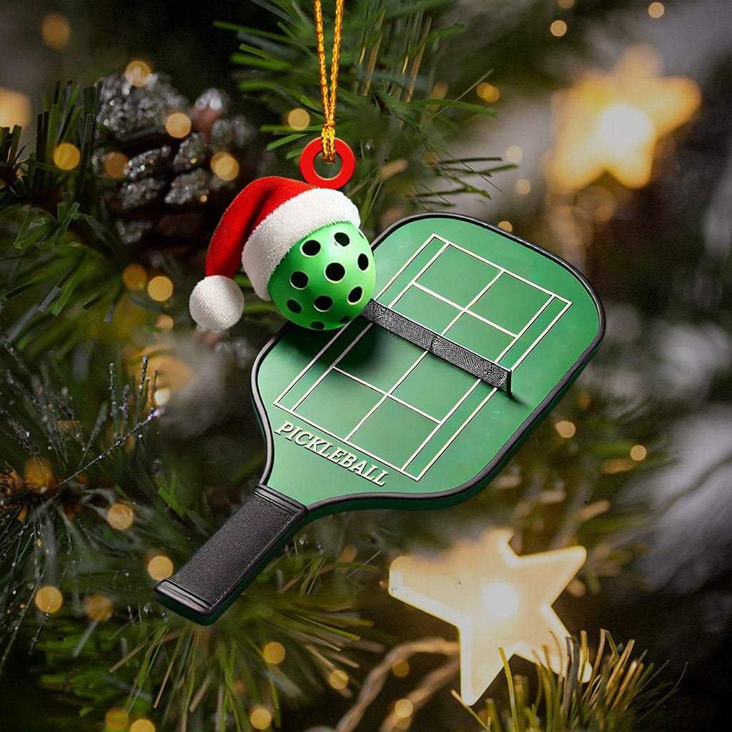Pickleball Home Decor Christmas Ornament, Personalized Ornament