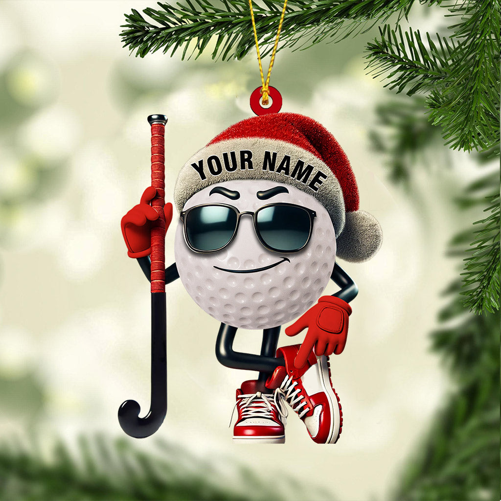 Gold Ball Home Decor Christmas Ornament, Personalized Ornament