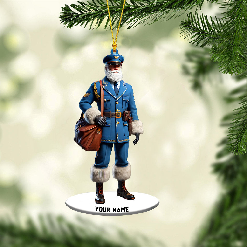 Merry Christmas Santa Captain Home Decor Christmas Ornament, Personalized Ornament