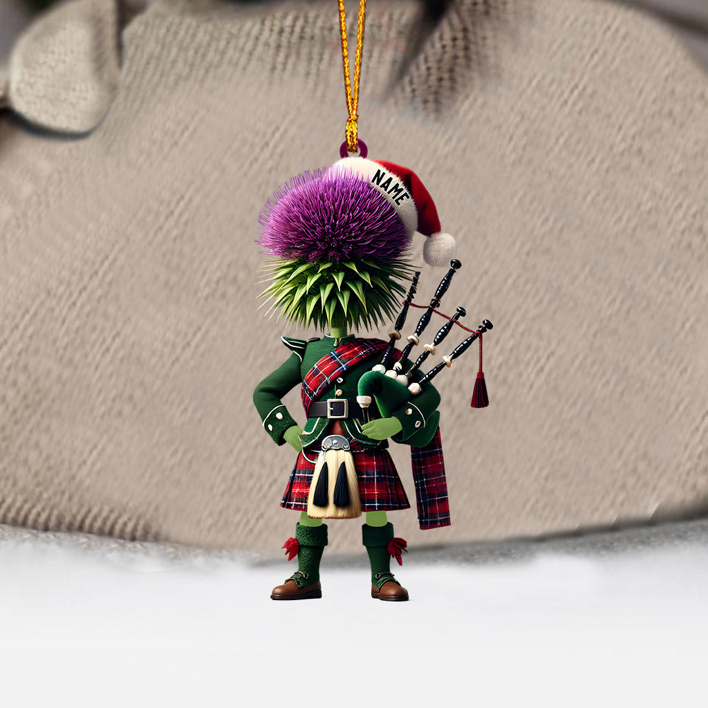 Prickly Hair Christmas Ornament, Personalized Ornament