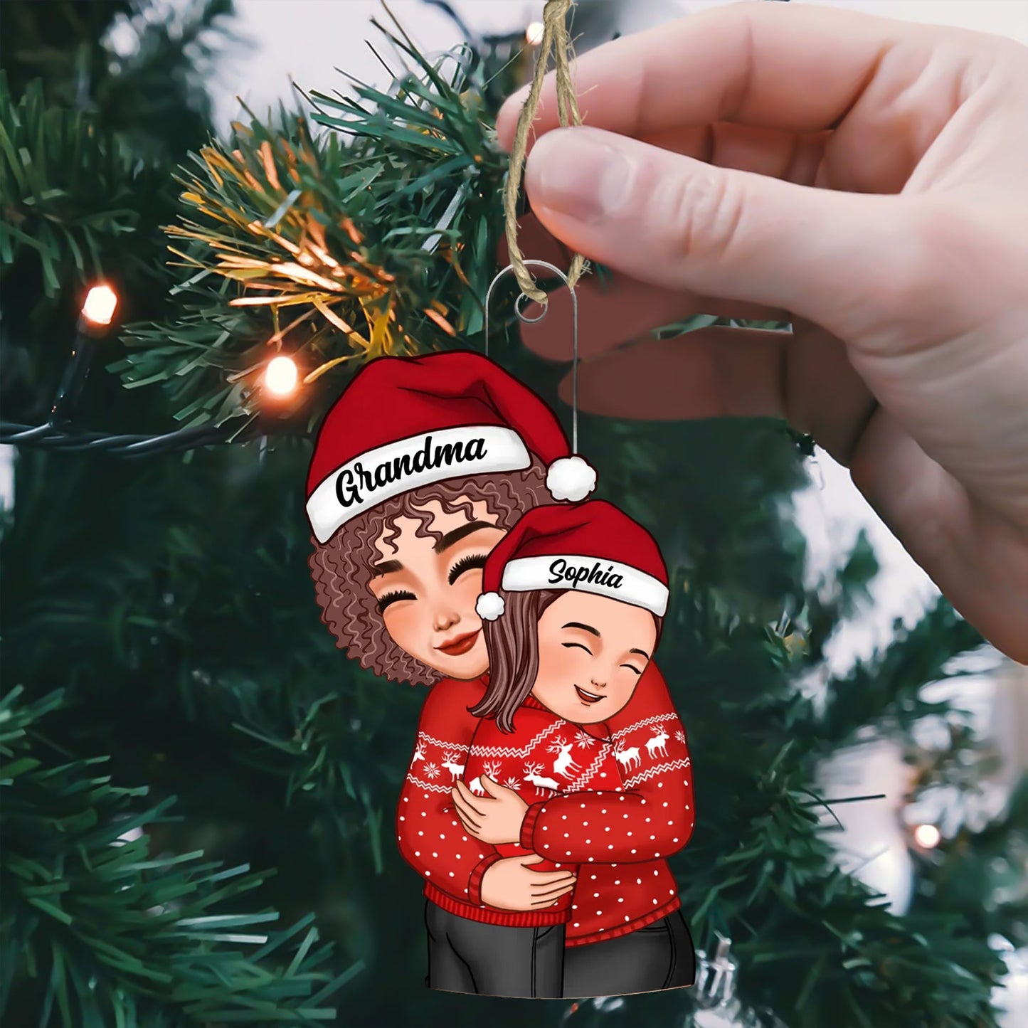 Grandma Hugging Kid Baby Custom Appearances And Names