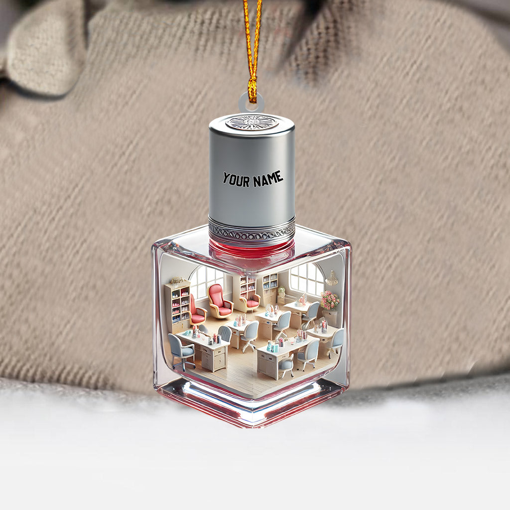 Merry Christmas Nails Home Decor Christmas Ornament, Personalized Ornament