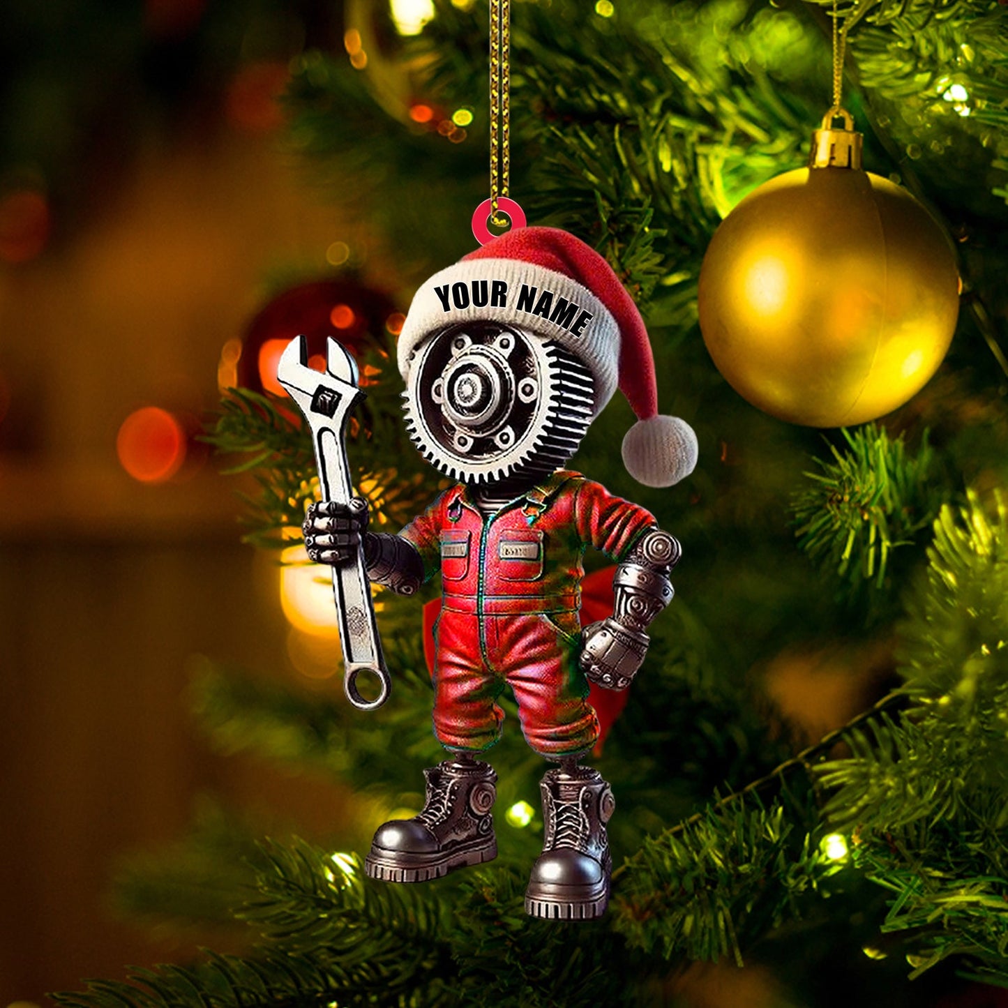 Mechanic, Home Decor, Christmas Ornament, Personalized Ornament