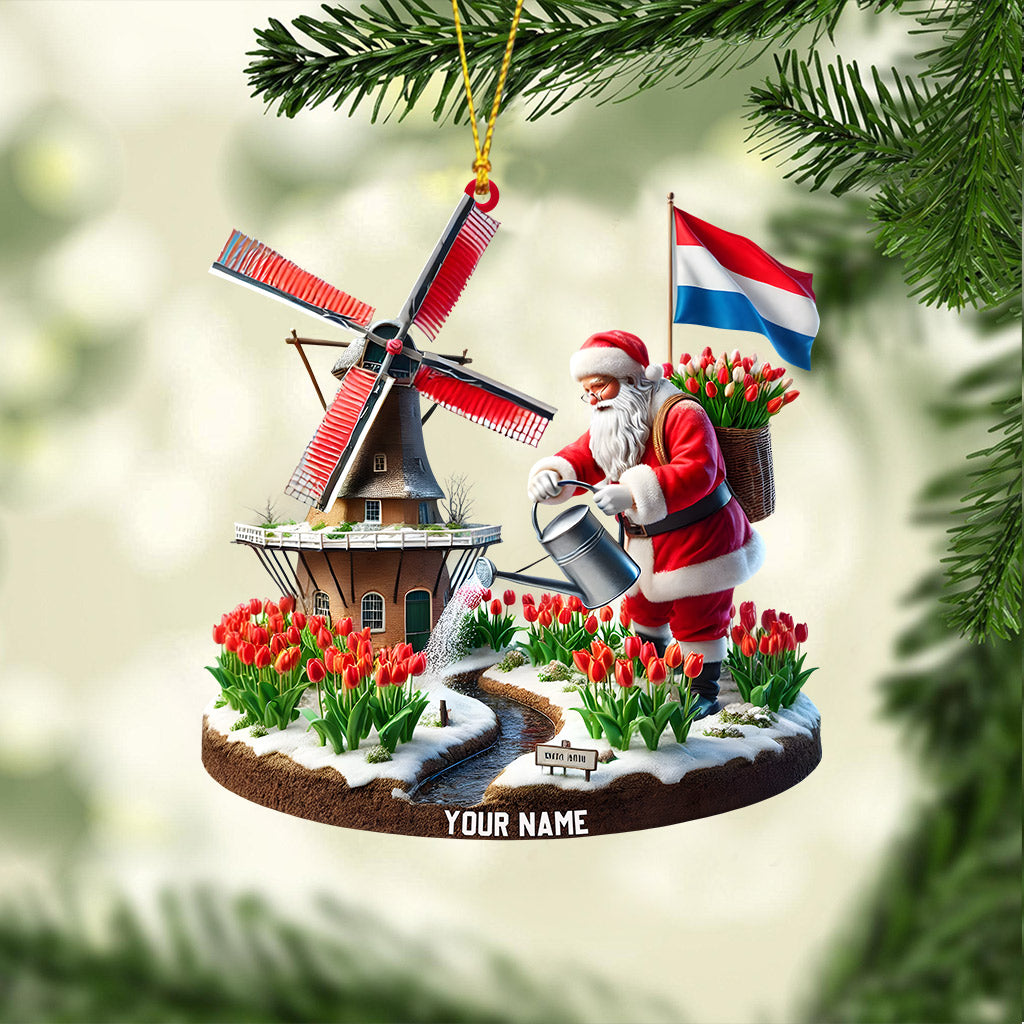 Merry Christmas Netherlands Home Decor Christmas Ornament, Personalized Ornament