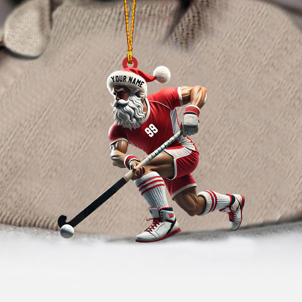 Field Hockey Home Decor Christmas Ornament, Personalized Ornament