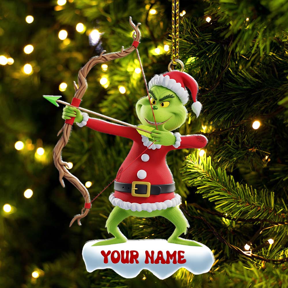 Archery ELF, Home Decor, Christmas Ornament, Personalized Ornament