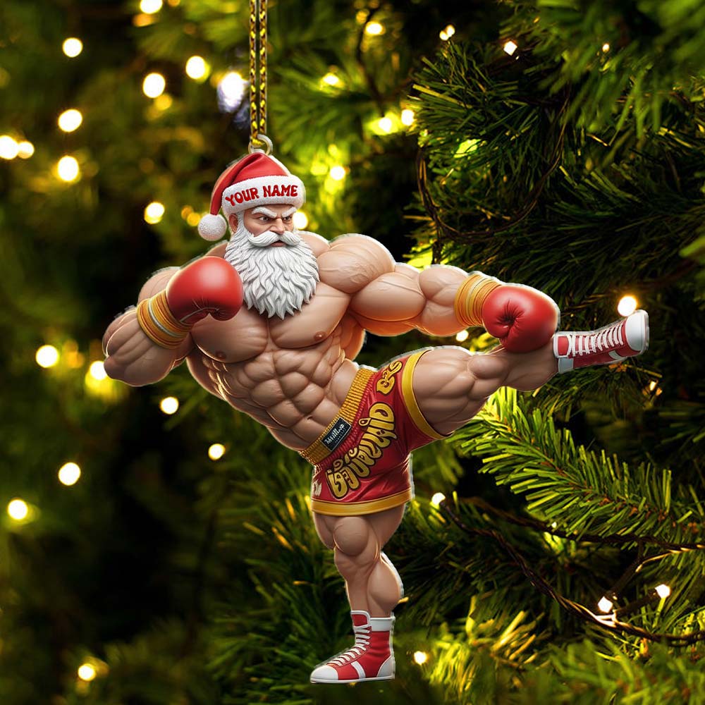 Muay Thai Home Decor, Christmas Ornament, Personalized Ornament