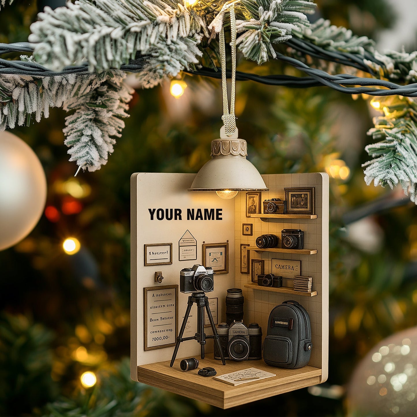 Photographer Corner, Home Decor, Christmas Ornament, Personalized Ornament