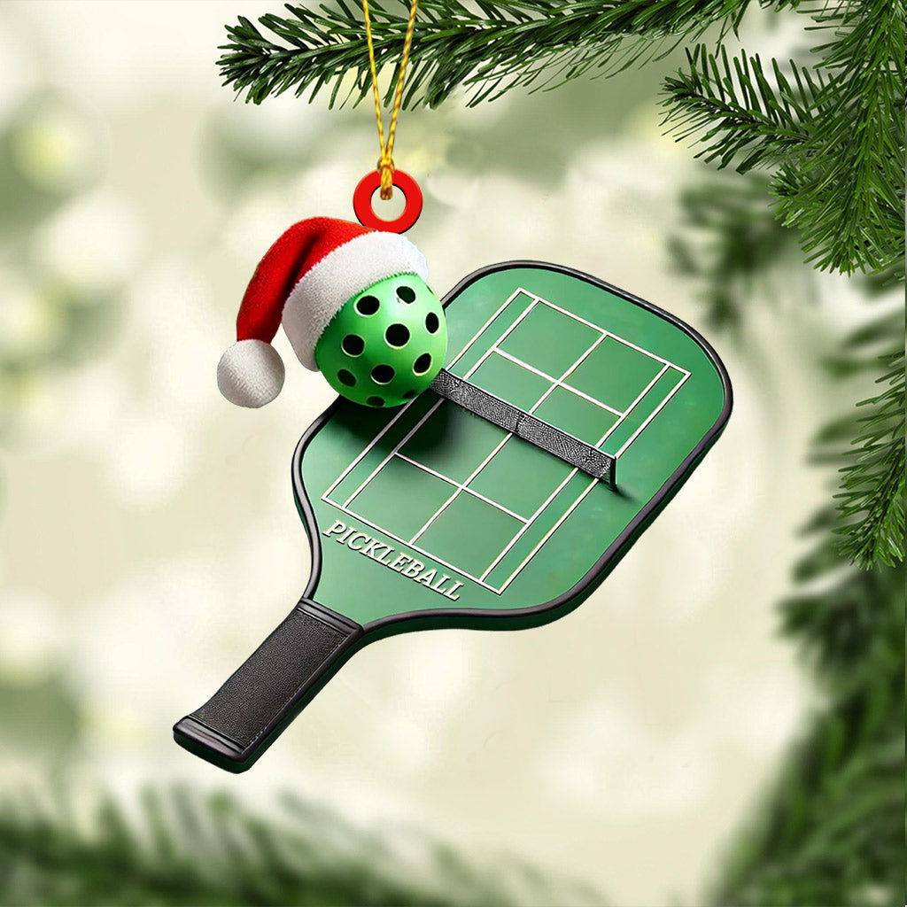 Pickleball Home Decor Christmas Ornament, Personalized Ornament