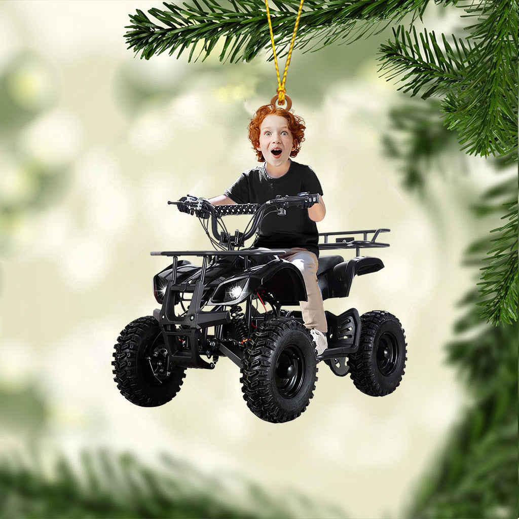 Kid ATV Christmas Home Decor Christmas Ornament, Personalized Ornament