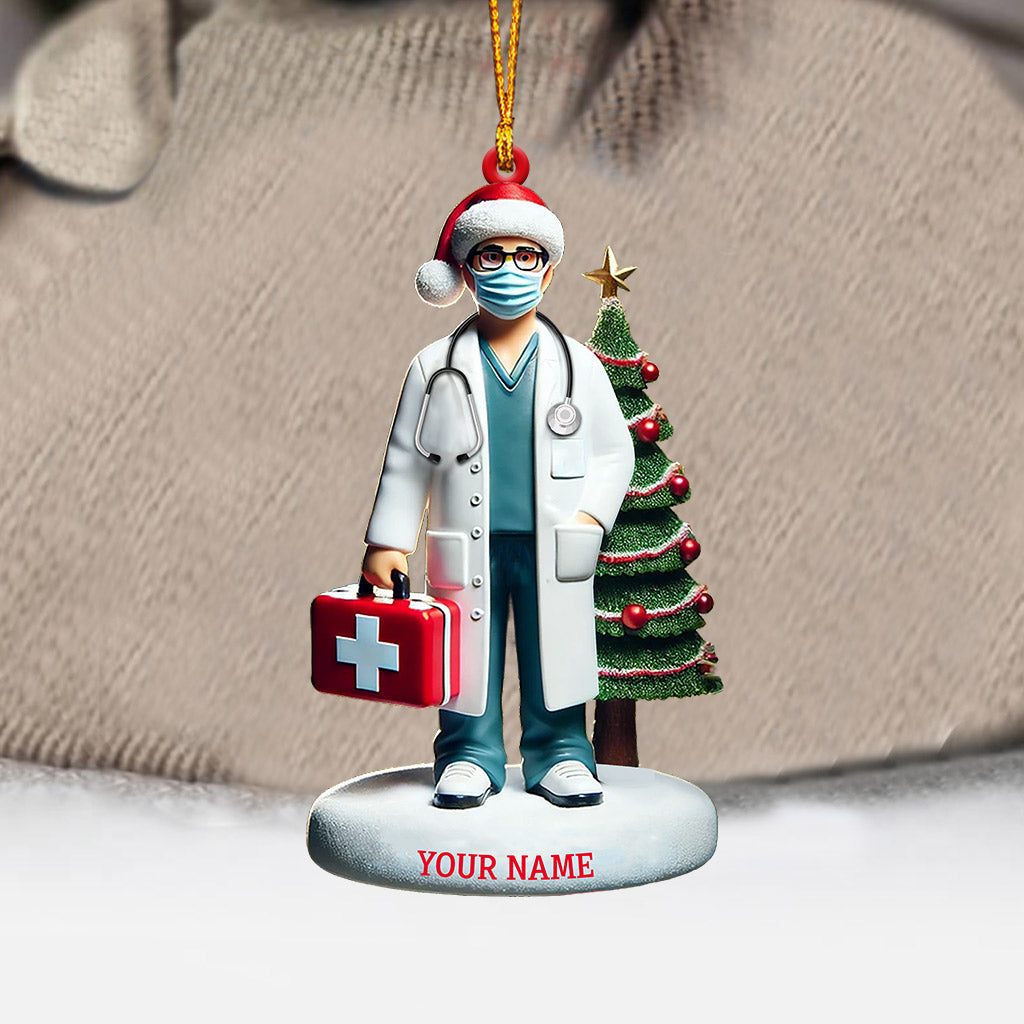 Healthcare Staff Christmas Ornament, Personalized Ornament