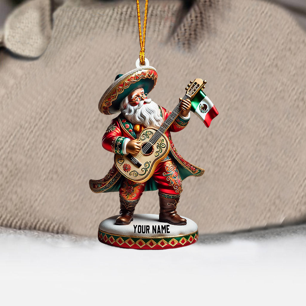 Merry Christmas Santa Mexican Home Decor Christmas Ornament, Personalized Ornament