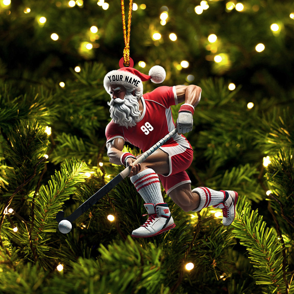 Field Hockey Home Decor Christmas Ornament, Personalized Ornament