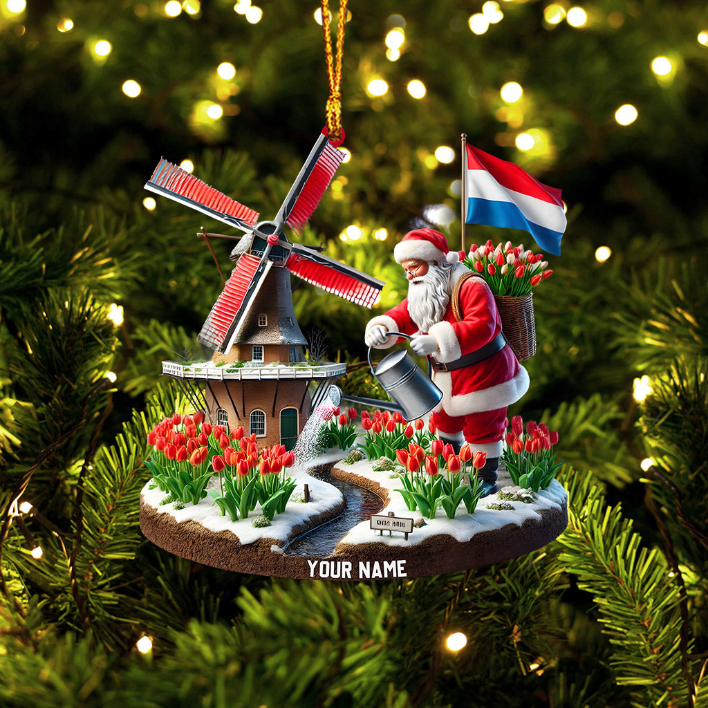 Merry Christmas Netherlands Home Decor Christmas Ornament, Personalized Ornament