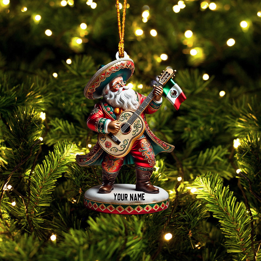 Merry Christmas Santa Mexican Home Decor Christmas Ornament, Personalized Ornament