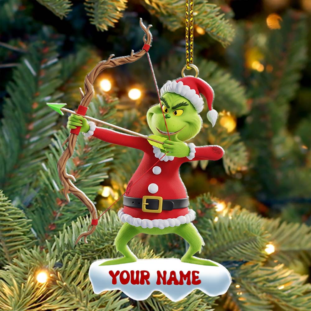 Archery ELF, Home Decor, Christmas Ornament, Personalized Ornament