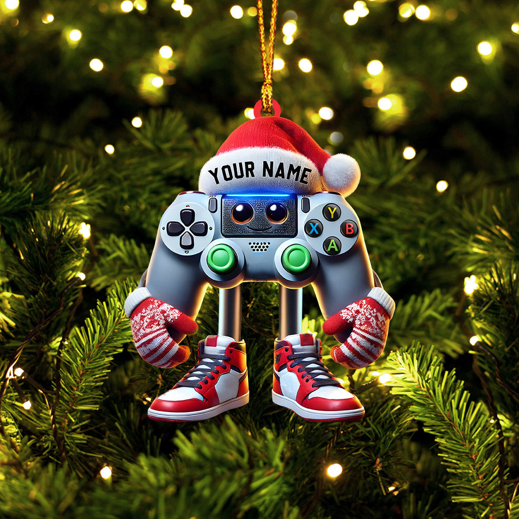 Game Lover Decor Christmas Ornament, Personalized Ornament