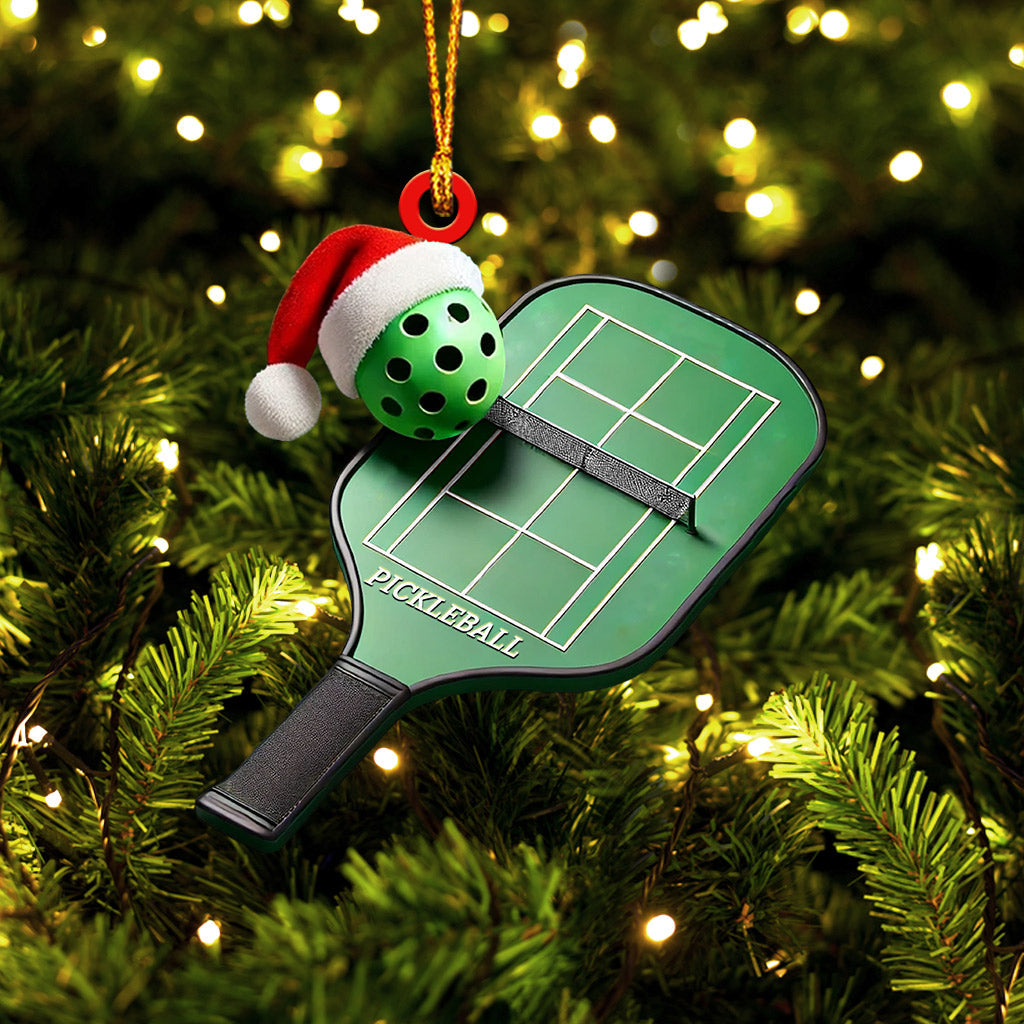 Pickleball Home Decor Christmas Ornament, Personalized Ornament