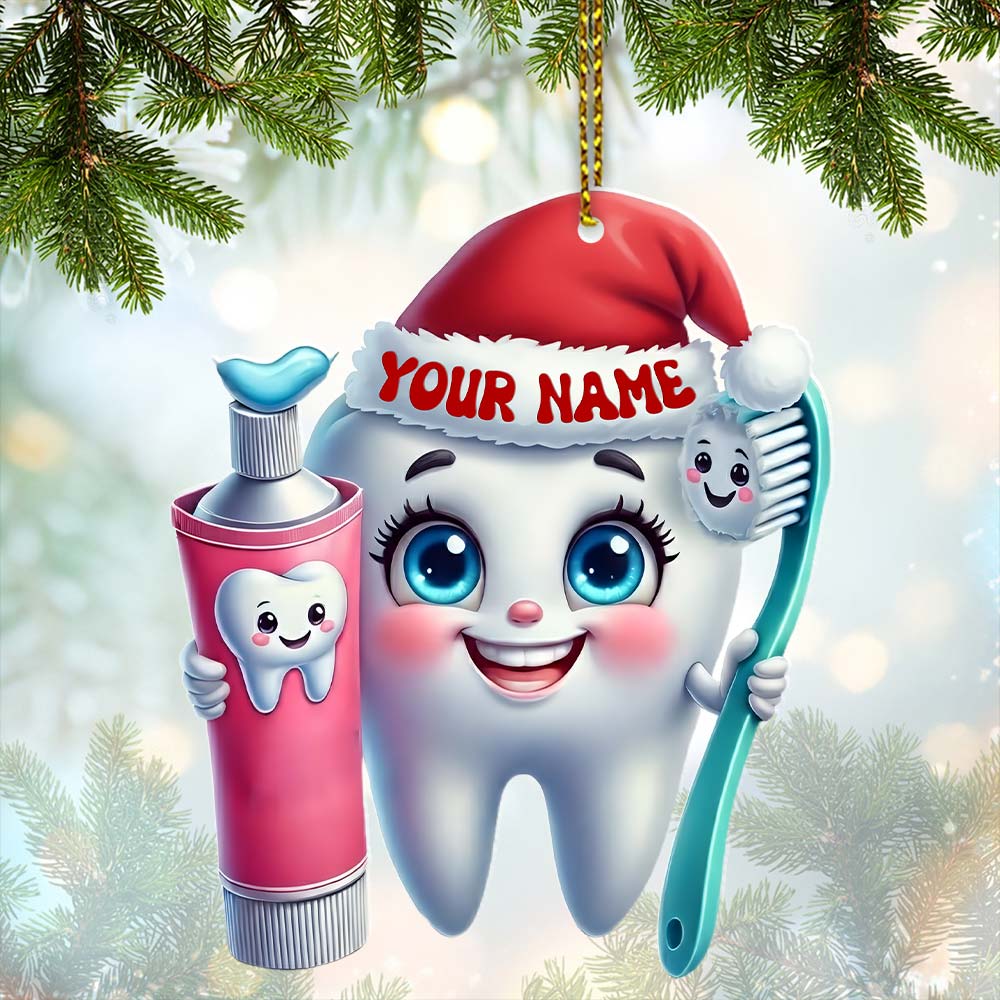 Beautiful Teeth, Home Decor, Christmas Ornament, Personalized Ornament